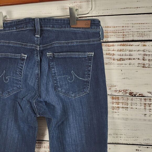 AG Adriano Goldschmied The Legging Ankle Jeans 26R Womens Low Rise Dark Wash - Picture 9 of 11
